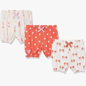 Final Price◇  Amazon Essentials Disney Baby Girls' Shorts, Multipacks